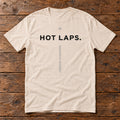 Front of the Hot Laps Tee reading HOT LAPS.